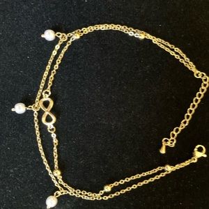 Brand new. Beautiful ankle bracelet. 8.5 inches with a 2 inch extender.